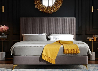 Design Luxury Luxur Łóżko tapicerowane łóżko designerskie Skóra łóżka małżeńskie Podwójne łóżko Łóżko